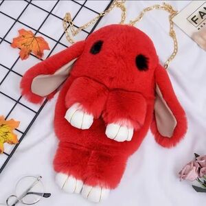 NEW Plush Rabbit Shoulder Bag Crossbody